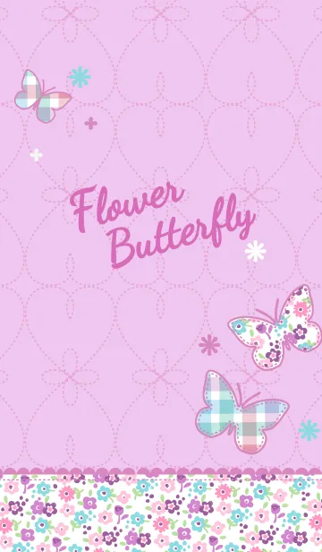 [LINE着せ替え] Flower butterflyの画像1