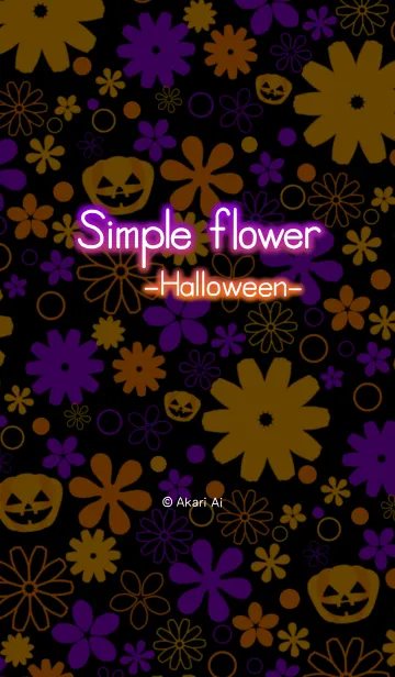 Simple flower -Halloween-の着せ替えメイン画像