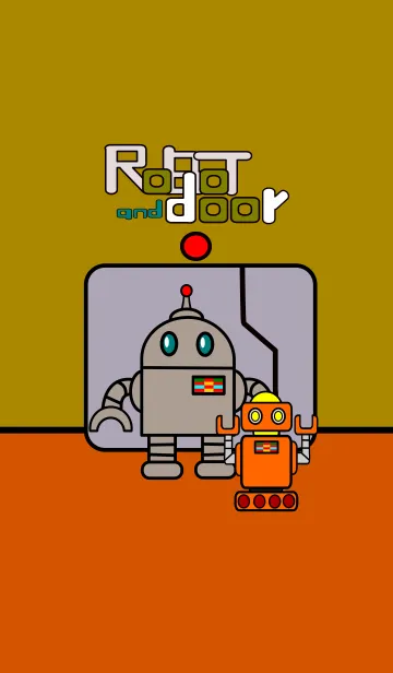 [LINE着せ替え] ロボットとドアの画像1