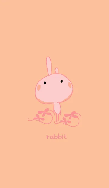 [LINE着せ替え] Rabbit (staring-1)の画像1