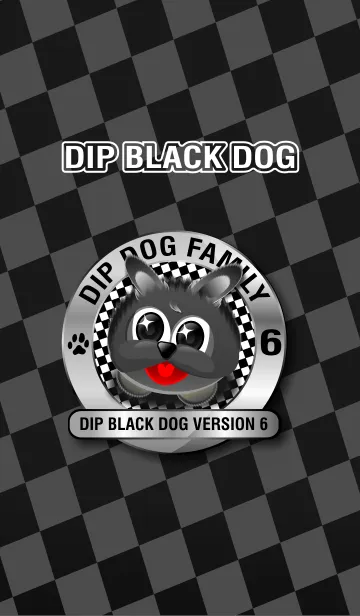 [LINE着せ替え] Themes Home Dip Black Dogの画像1