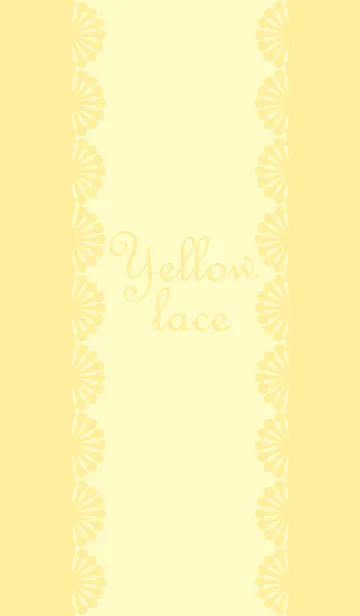 [LINE着せ替え] Yellow laceの画像1