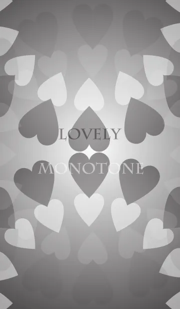 Lovely monotoneのLINE着せ替え