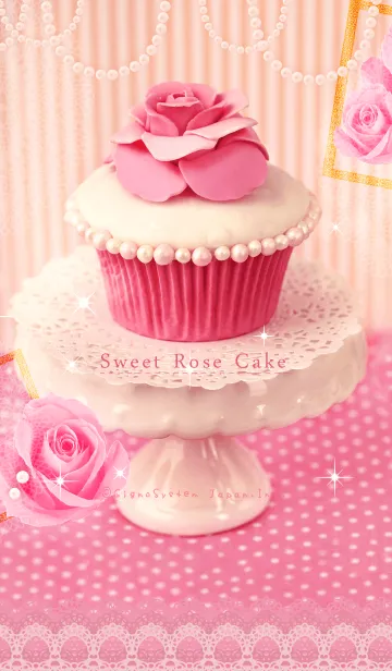 [LINE着せ替え] Sweet Rose Cakeの画像1