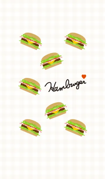 ハンバーガーLOVEの着せ替えメイン画像
