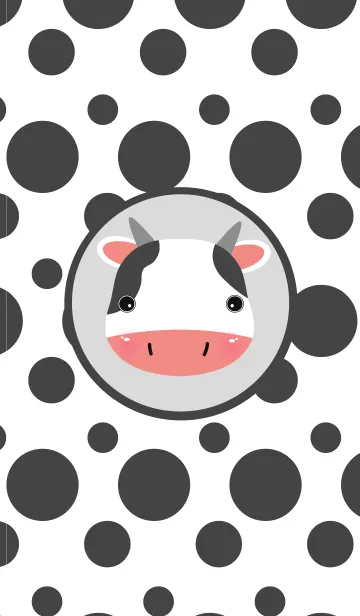 [LINE着せ替え] striped Cowの画像1