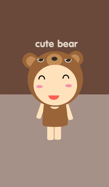 [LINE着せ替え] Cute bear themeの画像1