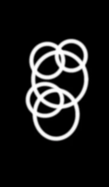 [LINE着せ替え] 黒と白の着せ替えの画像1