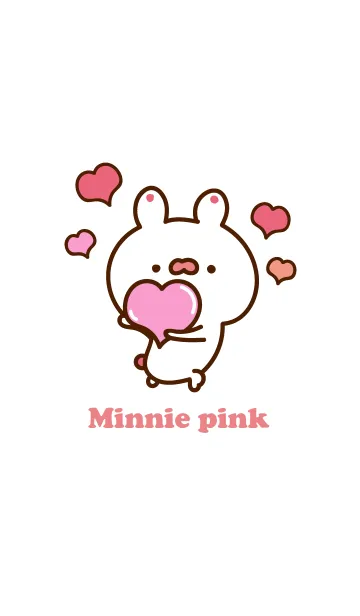 [LINE着せ替え] Minnie pink rabbitの画像1