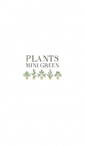 [LINE着せ替え] Plants mini greenの画像1