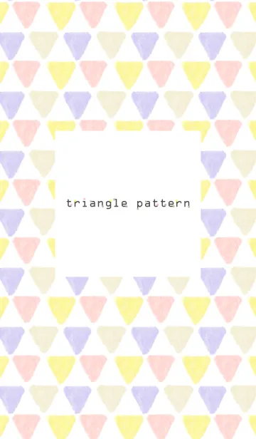 [LINE着せ替え] 三角パターン4-水彩画-の画像1