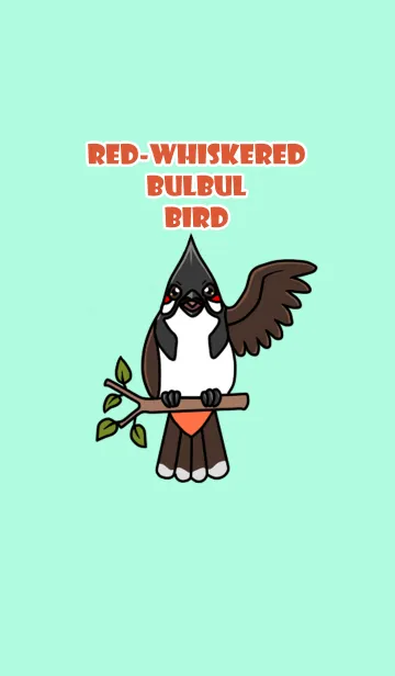 [LINE着せ替え] Red-whiskered bulbul birdの画像1