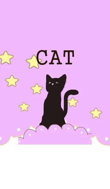 夜のくろねこの着せ替えメイン画像