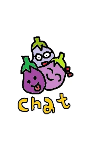[LINE着せ替え] eggplant happy dayの画像1