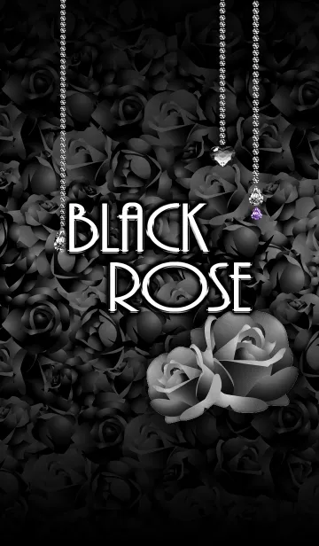 [LINE着せ替え] Black Rose-cute-の画像1