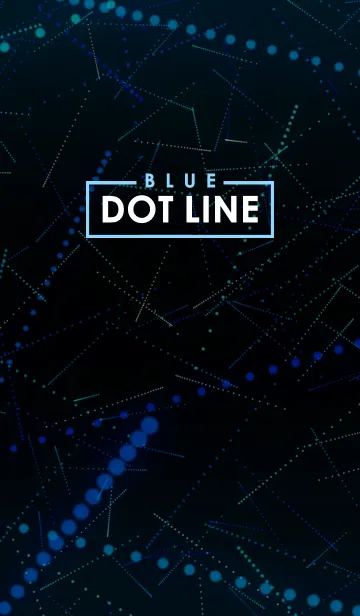 [LINE着せ替え] Blue Dot Lineの画像1