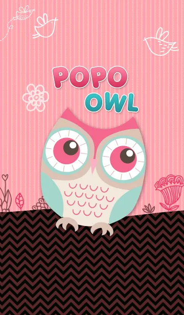 [LINE着せ替え] POPO OWLの画像1