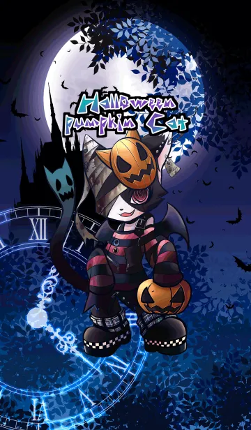 [LINE着せ替え] Halloween Pumpkin Catの画像1