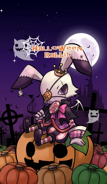 [LINE着せ替え] Halloween Rabbitの画像1