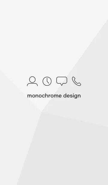 monochrome design themeのLINE着せ替え