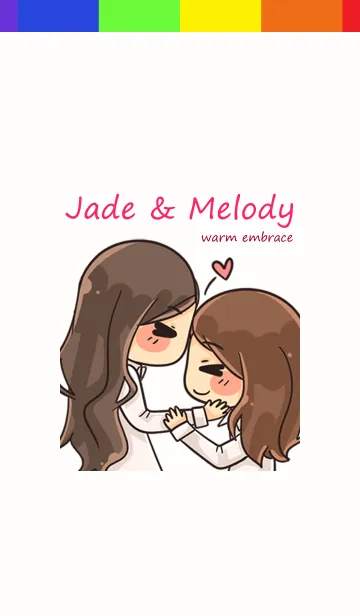 [LINE着せ替え] VNY : Jade ＆ Melody's warm embraceの画像1