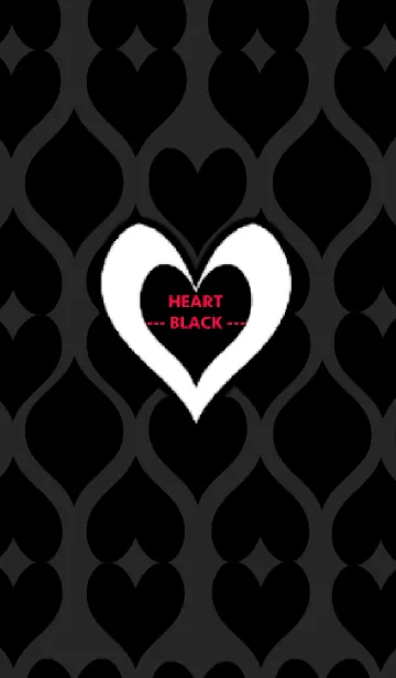 [LINE着せ替え] HEART ---BLACK---の画像1