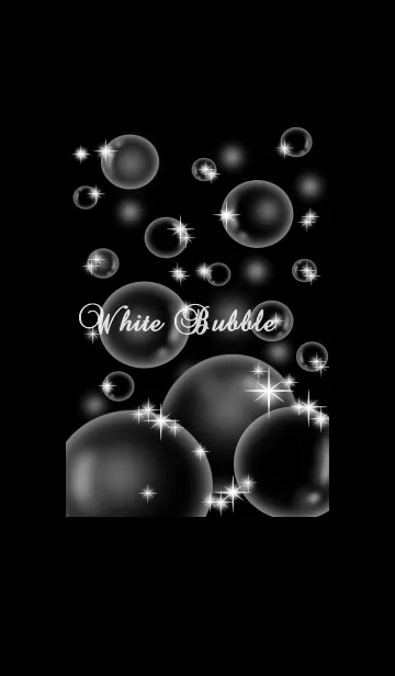 [LINE着せ替え] White Bubblesの画像1