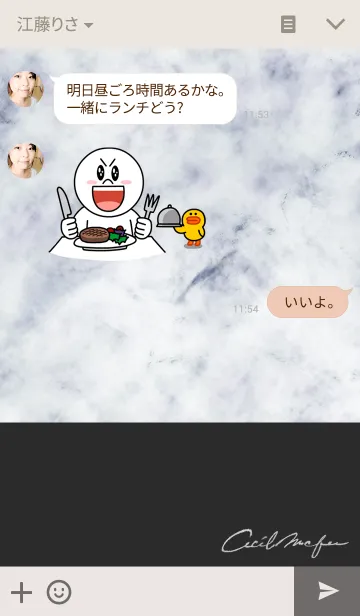 [LINE着せ替え] CECIL BLK＆BEGの画像3