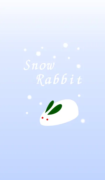 [LINE着せ替え] 雪うさぎ～Snow Rabbit～の画像1