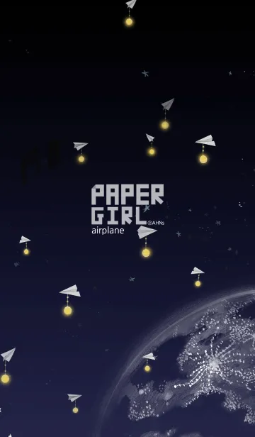 [LINE着せ替え] PAPER GIRL_01_paper airplaneの画像1