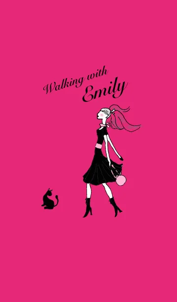 [LINE着せ替え] Walking with Emilyの画像1