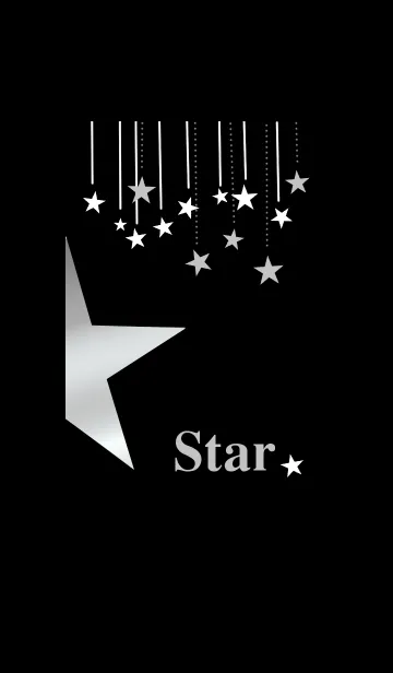 [LINE着せ替え] Half Star Silver ver.の画像1
