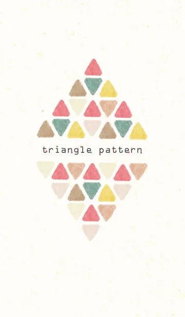 [LINE着せ替え] 三角パターン6-水彩画-の画像1