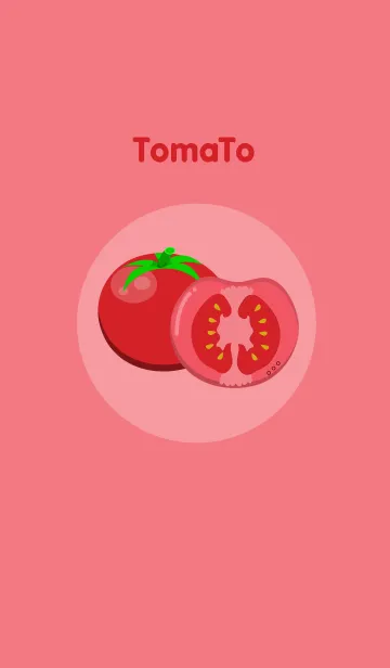[LINE着せ替え] Simple Tomato themeの画像1