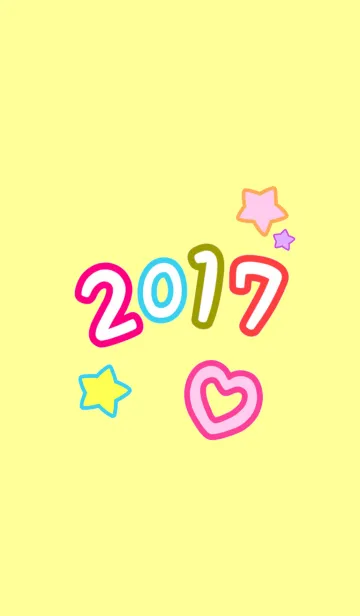 [LINE着せ替え] 2017の画像1