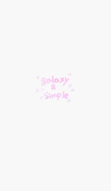 galaxy×whiteのLINE着せ替え