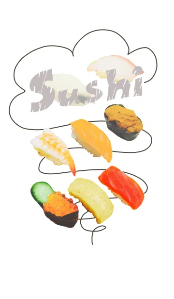 [LINE着せ替え] sushi popの画像1