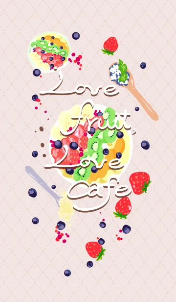 [LINE着せ替え] Love Fruit♡Love Cafeの画像1