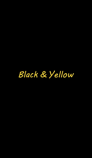 [LINE着せ替え] Black ＆ Yellowの画像1