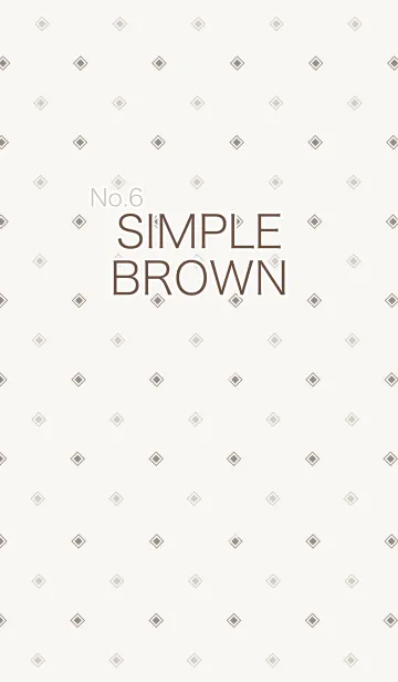 [LINE着せ替え] No.6 SIMPLE BROWNの画像1