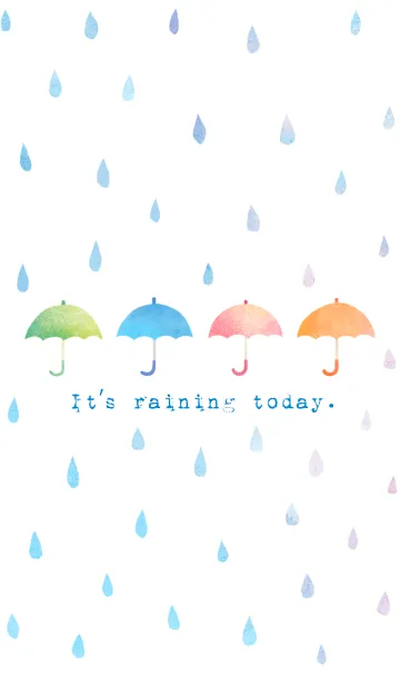 雨の日の傘たち。の着せ替えメイン画像