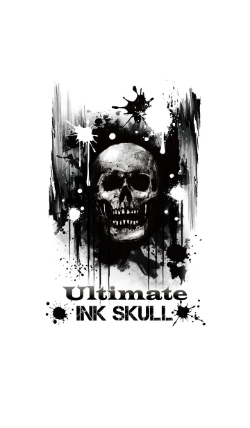 [LINE着せ替え] Ultimate INK SKULL 墨ドクロの画像1