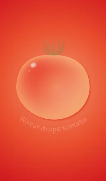 [LINE着せ替え] Water drops tomatoの画像1