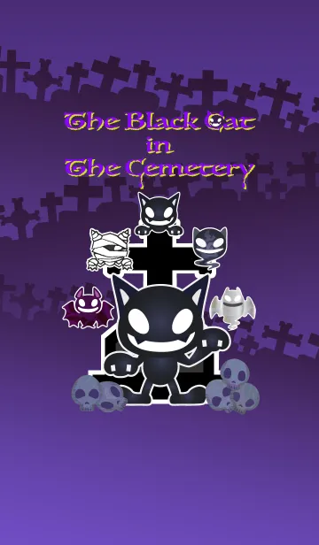[LINE着せ替え] 黒ニャンコとオバケたち2の画像1