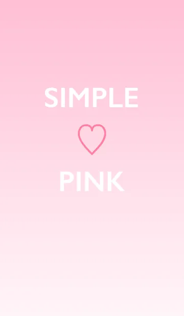 [LINE着せ替え] simple pink heart themeの画像1