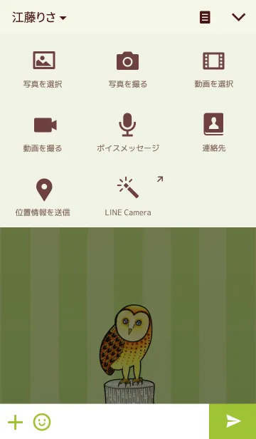 [LINE着せ替え] OWL Museum 1 - Barn Owlの画像4