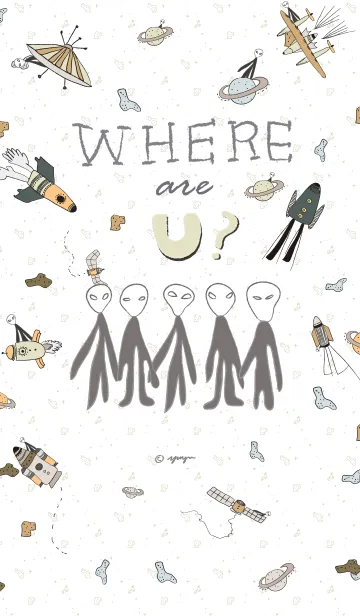 [LINE着せ替え] Where are u？の画像1