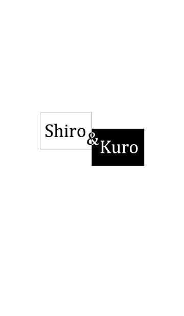 [LINE着せ替え] Shiro ＆ Kuroの画像1