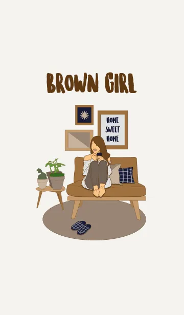 [LINE着せ替え] Codie: Brown Girlの画像1