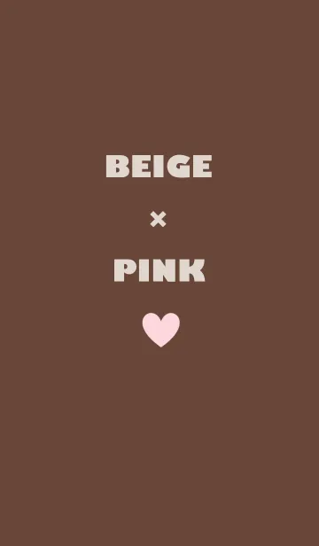 [LINE着せ替え] simple beige and pinkの画像1
